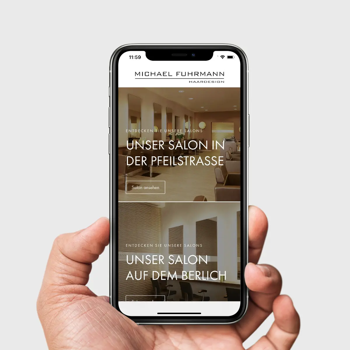 Friseur Michael Fuhrmann newsbeitrag neue Website